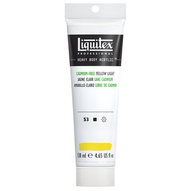 Acrylique Heavy Body Liquitex, 138ML, Jaune Clair sans Cadmium (produit en gros plan sur fond blanc)