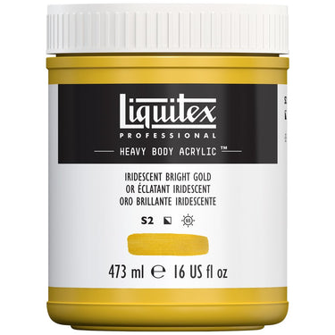 LQX HEAVY BODY ACRYLIC 473ML 234 IRIDESCENT BRIGHT GOLD 887452030270