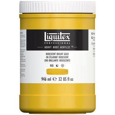LQX HEAVY BODY ACRYLIC 946ML 234 IRIDESCENT BRIGHT GOLD 887452030362