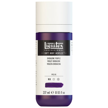 Liquitex Soft Body Flacon de 237ML, Violet Dioxazine (produit en gros plan sur fond blanc)