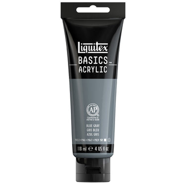 Liquitex Basics, 118ML, Gris Bleu (produit en gros plan sur fond blanc)