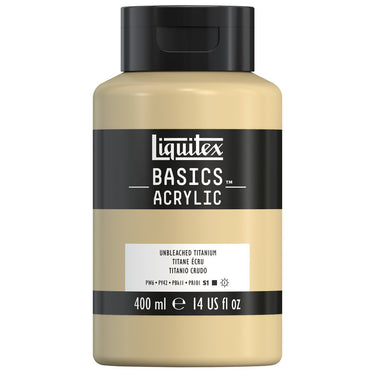 Liquitex Basics, 400ML, Titane Écru (produit en gros plan sur fond blanc)