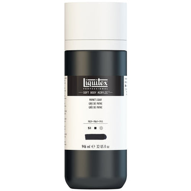 Liquitex Soft Body Flacon de 946ML, Gris de Payne (produit en gros plan sur fond blanc)