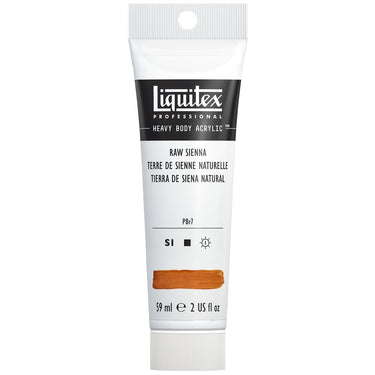 Liquitex Heavy Body Terre de Sienne Naturelle 59ML produit en gros plan sur fond blanc.