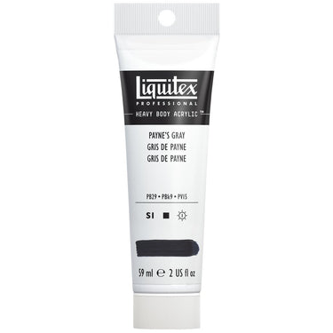 Liquitex Heavy Body Gris de Payne 59ML produit en gros plan sur fond blanc.
