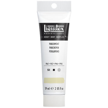 Liquitex Heavy Body Parchemin 59ML produit en gros plan sur fond blanc.