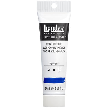 Acrylique Heavy Body Liquitex, 59ML, Bleu de Cobalt Imitation (produit en gros plan sur fond blanc)
