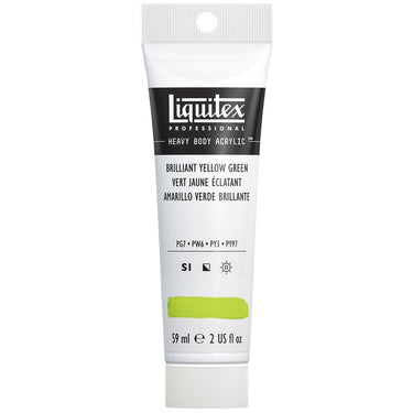 Liquitex Heavy Body Vert Jaune Éclatant 59ML produit en gros plan sur fond blanc.