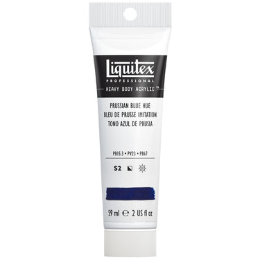 Liquitex Heavy Body Bleu de Prusse Imitation 59ML produit en gros plan sur fond blanc.