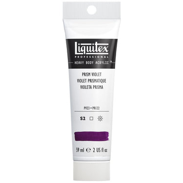 Liquitex Heavy Body Violet Prismatique 59ML produit en gros plan sur fond blanc.