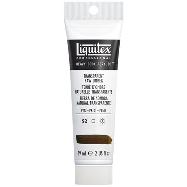 Liquitex Heavy Body Terre d'Ombre Naturelle Transparente 59ML produit en gros plan sur fond blanc.