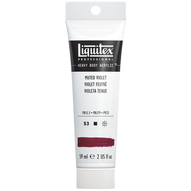 Acrylique Heavy Body Liquitex, 59ML, Violet Feutré (produit en gros plan sur fond blanc)