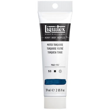 Acrylique Heavy Body Liquitex, 59ML, Turquoise Feutré (produit en gros plan sur fond blanc)