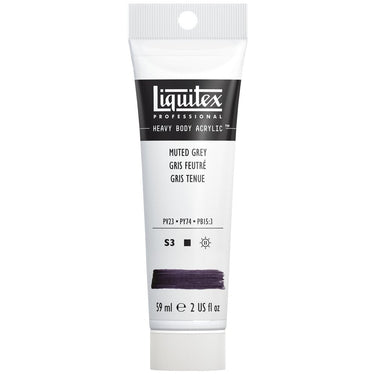 Acrylique Heavy Body Liquitex, 59ML, Gris Feutré (produit en gros plan sur fond blanc)