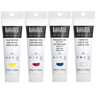 LQX ACRYLIC HEAVY BODY SET 4X59ML MIXING [CONTENTS] 887452997436