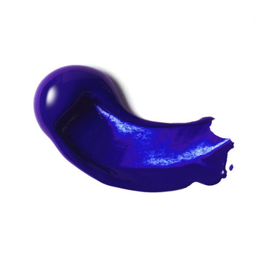 PETIT Échantillon de couleur de Liquitex Acrylique Heavy Body, Bleu Outremer Nuance Rouge - Sur Fond Blanc
