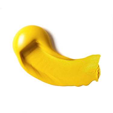 PETIT Échantillon de couleur de Liquitex Acrylique Heavy Body, Jaune Azo Moyen - Sur Fond Blanc