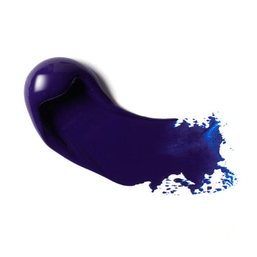 PETIT Échantillon de couleur de Liquitex Acrylique Heavy Body, Bleu Phtalocyanine Nuance Rouge - Sur Fond Blanc