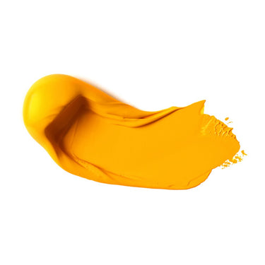PETIT Échantillon de couleur de Liquitex Acrylique Heavy Body, Jaune Foncé sans Cadmium - Sur Fond Blanc