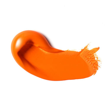 PETIT Échantillon de couleur de Liquitex Acrylique Heavy Body, Rouge Orange Vif - Sur Fond Blanc