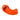 PETIT Échantillon de couleur de Liquitex Acrylique Heavy Body, Orange Pyrrole - Sur Fond Blanc