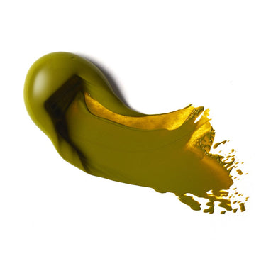 PETIT Échantillon de couleur de Liquitex Acrylique Heavy Body, Or Vert - Sur Fond Blanc