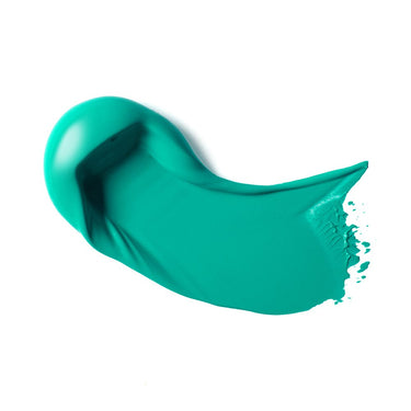 PETIT Échantillon de couleur de Liquitex Acrylique Heavy Body, Bleu Vert de Cobalt - Sur Fond Blanc