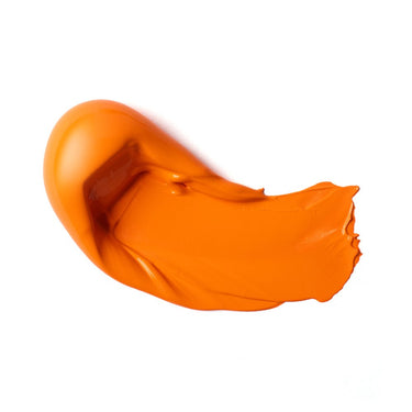 PETIT Échantillon de couleur de Liquitex Acrylique Heavy Body, Orange de Cadmium - Sur Fond Blanc