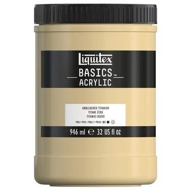Liquitex Basics, 946ML, Titane Écru (produit en gros plan sur fond blanc)