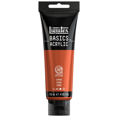 Liquitex Basics, 118ML, Cuivre (produit en gros plan sur fond blanc)