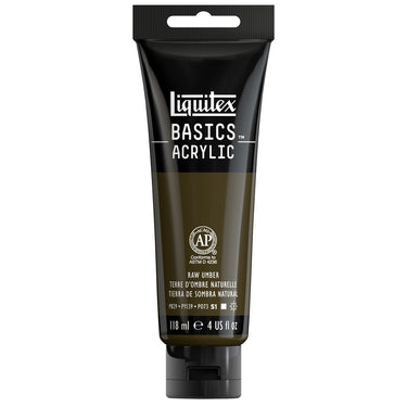 Liquitex Basics, 118ML, Terre d'Ombre Naturelle (produit en gros plan sur fond blanc)