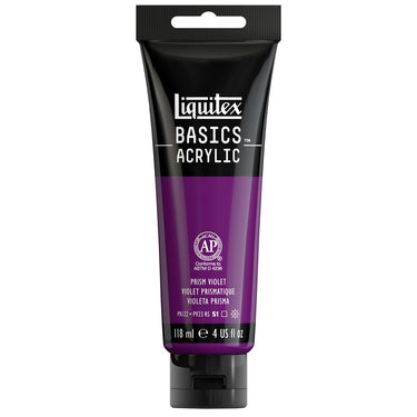 Liquitex Basics, 118ML, Violet Prismatique (produit en gros plan sur fond blanc)