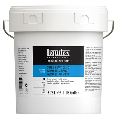 Gesso Tres Epais professionnel Liquitex 3.78L produit en gros plan sur fond blanc.