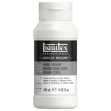 Medium Pour Tissus professionnel Liquitex 118ML produit en gros plan sur fond blanc.