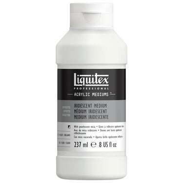 Médium Iridescent professionnel Liquitex 237ML produit en gros plan sur fond blanc.