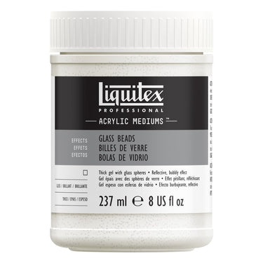 Gel Texture Billes Transparentes professionnel Liquitex 237ML produit en gros plan sur fond blanc.