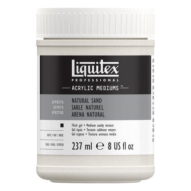 Gel Texture Sable Naturel professionnel Liquitex 237ML produit en gros plan sur fond blanc.