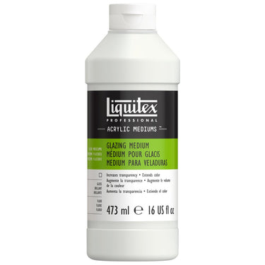 Medium Pour Glacis professionnel Liquitex 473ML produit en gros plan sur fond blanc.