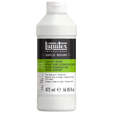 Liquitex Medium Retardateur Fluide Slow Dri 473ML (produit en gros plan sur fond blanc)