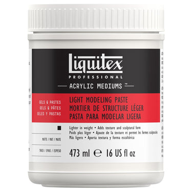 Mortier De Structure Souple professionnel Liquitex 473ML produit en gros plan sur fond blanc.
