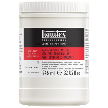 Medium Gel Tres Epais Brillant professionnel Liquitex 946ML produit en gros plan sur fond blanc.
