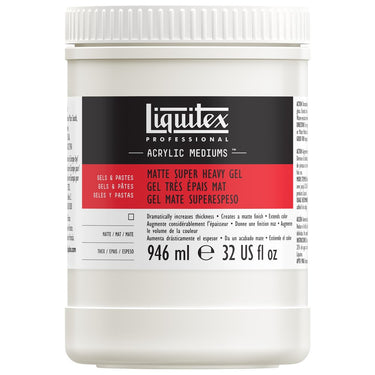 Gel Mat Tres Epais professionnel Liquitex 946ML produit en gros plan sur fond blanc.