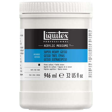 Gesso Tres Epais professionnel Liquitex 946ML produit en gros plan sur fond blanc.