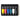 Coffret acrylique Basics - 6x118ml disposés en 1 plateaux noirs, montrant les couleurs du coffret
