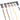 6 tubes de peinture 118ml coffret iridescents acrylique Basics Liquitex ouverts, alignés en haut de l’image, avec des traits épais de couleur disposés en dessous sur une surface blanche.
