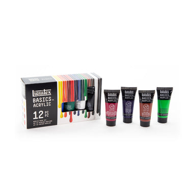 LQX BASICS 12X22ML PAINT SET 887452032069 [ANGLE 2]