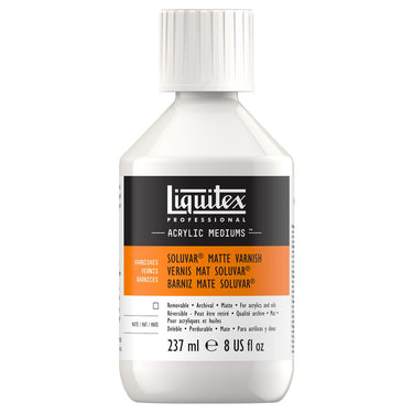 Liquitex Vernis Mat Soluvar, US 237ML (produit en gros plan sur fond blanc)