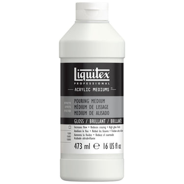 Pouring effet de lissage Liquitex Mediums Professionnels 473ML (produit en gros plan sur fond blanc)