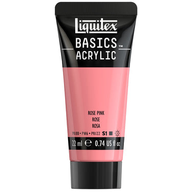 Liquitex Basics, 22ML, Rose (produit en gros plan sur fond blanc)