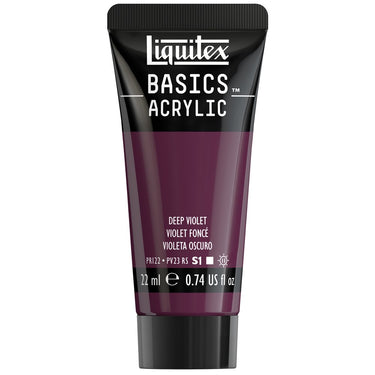 Liquitex Basics, 22ML, Violet Foncé (produit en gros plan sur fond blanc)